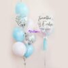 confetti helium birthday anniversary get well soon congrats baby shower kids retirement proposal personalised balloon bouquet same day online delivery with bubble balloon rose pastel pink blue
