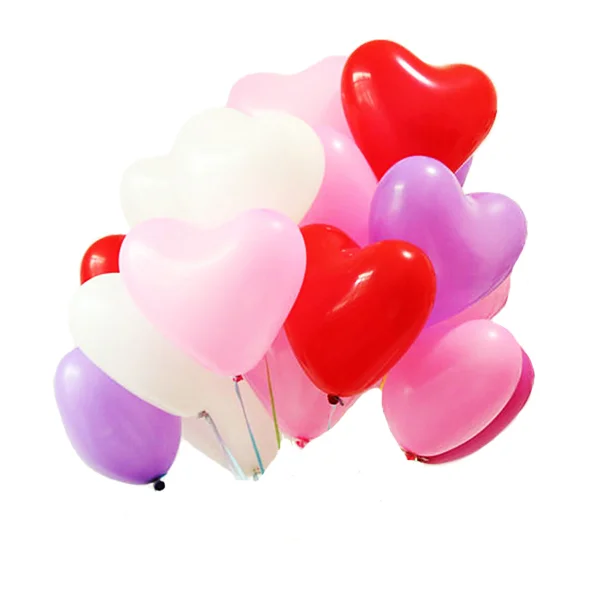heart balloons shades of pink