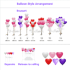 heart balloons shades of pink