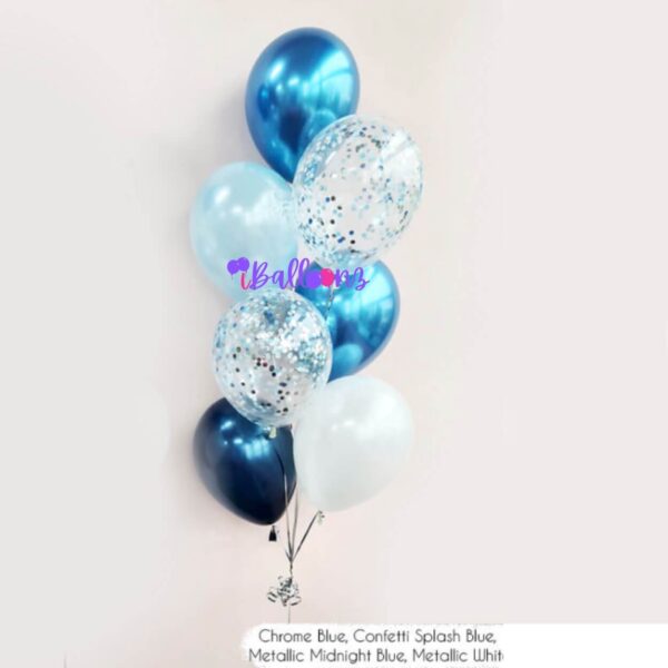 Balloon Bouquet Shades of Blue