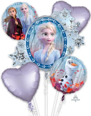 frozen balloons bouquet elsa anna olaf balloon